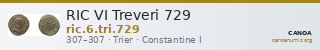 RIC VI Treveri 729 — CANOA