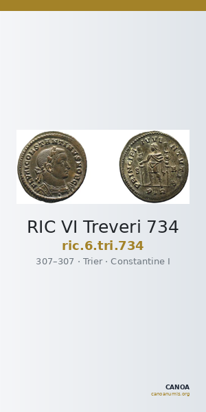 RIC VI Treveri 734 — CANOA