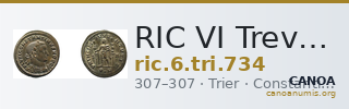 RIC VI Treveri 734 — CANOA