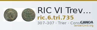 RIC VI Treveri 735 — CANOA
