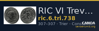 RIC VI Treveri 738 — CANOA