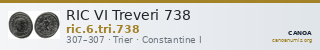 RIC VI Treveri 738 — CANOA