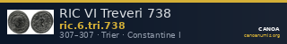 RIC VI Treveri 738 — CANOA