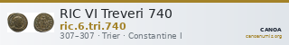 RIC VI Treveri 740 — CANOA