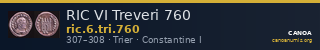 RIC VI Treveri 760 — CANOA