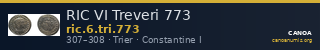 RIC VI Treveri 773 — CANOA