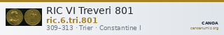 RIC VI Treveri 801 — CANOA
