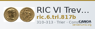 RIC VI Treveri 817b — CANOA