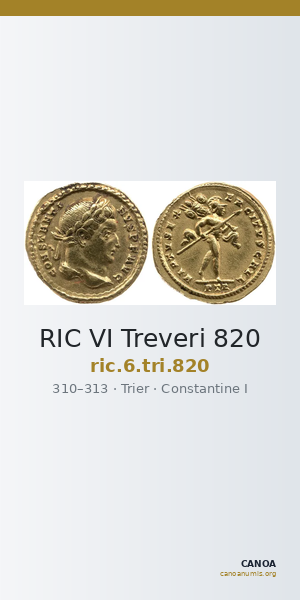 RIC VI Treveri 820 — CANOA