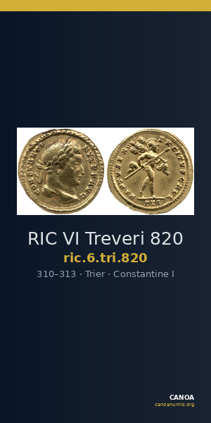 RIC VI Treveri 820 — CANOA