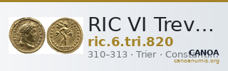 RIC VI Treveri 820 — CANOA