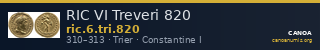 RIC VI Treveri 820 — CANOA