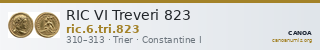 RIC VI Treveri 823 — CANOA