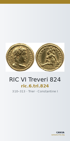 RIC VI Treveri 824 — CANOA