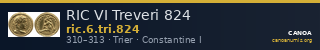RIC VI Treveri 824 — CANOA
