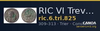 RIC VI Treveri 825 — CANOA