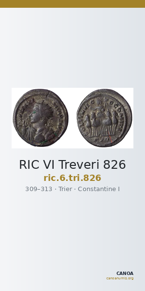 RIC VI Treveri 826 — CANOA