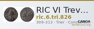 RIC VI Treveri 826 — CANOA