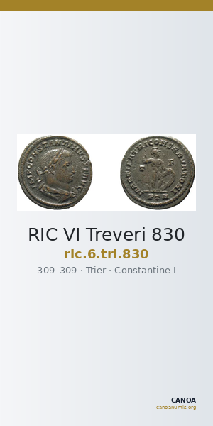 RIC VI Treveri 830 — CANOA