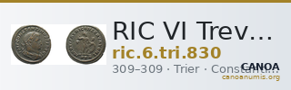 RIC VI Treveri 830 — CANOA