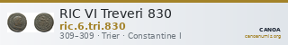 RIC VI Treveri 830 — CANOA