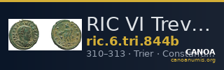 RIC VI Treveri 844b — CANOA
