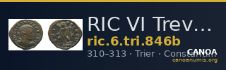 RIC VI Treveri 846b — CANOA