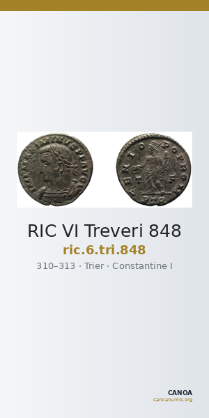 RIC VI Treveri 848 — CANOA