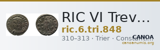 RIC VI Treveri 848 — CANOA