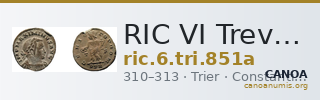 RIC VI Treveri 851a — CANOA