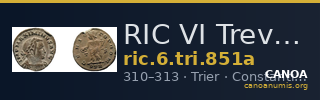 RIC VI Treveri 851a — CANOA