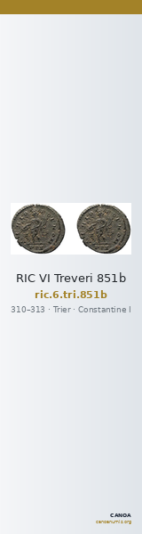 RIC VI Treveri 851b — CANOA