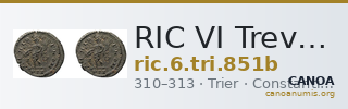 RIC VI Treveri 851b — CANOA
