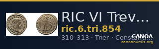 RIC VI Treveri 854 — CANOA