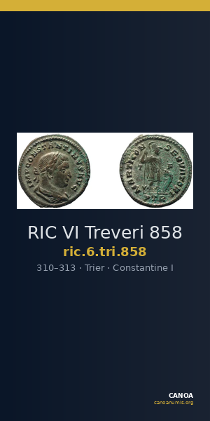 RIC VI Treveri 858 — CANOA