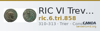 RIC VI Treveri 858 — CANOA