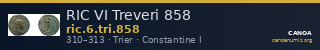 RIC VI Treveri 858 — CANOA