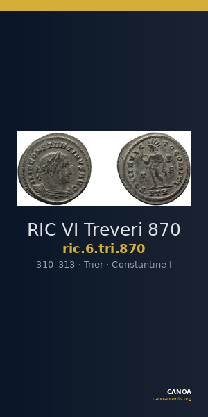RIC VI Treveri 870 — CANOA