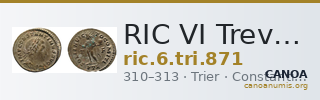 RIC VI Treveri 871 — CANOA