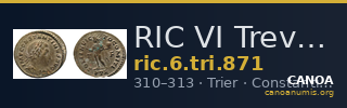 RIC VI Treveri 871 — CANOA