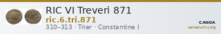 RIC VI Treveri 871 — CANOA