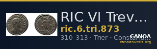 RIC VI Treveri 873 — CANOA