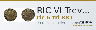 RIC VI Treveri 881 — CANOA