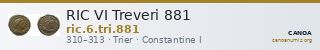 RIC VI Treveri 881 — CANOA