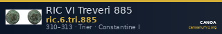 RIC VI Treveri 885 — CANOA