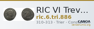 RIC VI Treveri 886 — CANOA