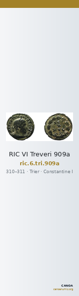 RIC VI Treveri 909a — CANOA