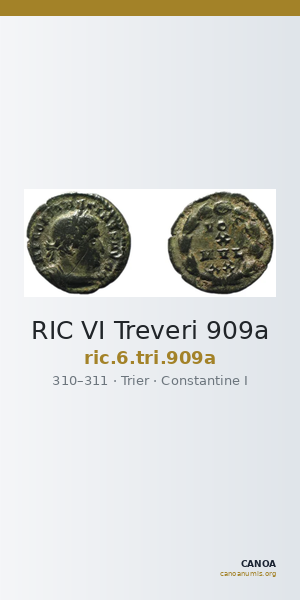RIC VI Treveri 909a — CANOA