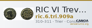 RIC VI Treveri 909a — CANOA