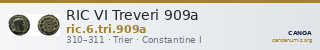 RIC VI Treveri 909a — CANOA